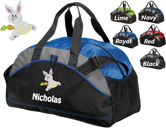 Personalized Diaper Bag for Dad, Athletic Diaper Bag, Embroidered Bunny, Bag, Infant Bag, Monogrammed Name, Shower Gift