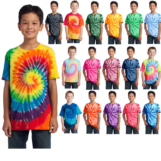 Kids Tie Dye Shirt, T-Shirt, Colorful , Tie-Dye, Rainbow, Cotton, Low Price, Inexpensive Tie Dye, Student Gift, School Gift