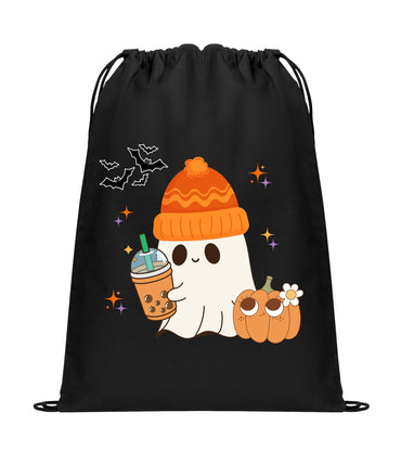 Halloween Cinch Pack, Drawstring Ghost Backpack, Retro Candy Bag, Printed Ghost Coffee Pumpkin, Perfect Fall Gift, Mom Gift