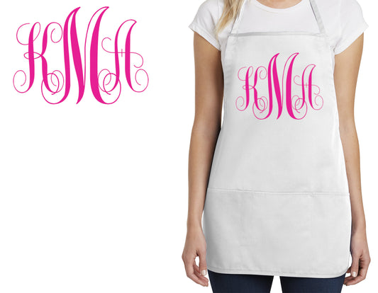 Monogrammed Kids Apron, Monogrammed Chef Gift, Chef Gift, Cooking Party, Art Party, School Aprons, Printed Apron, Mens Womens Apron