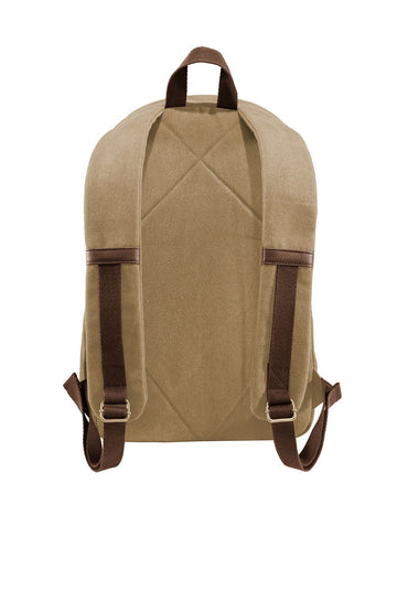 Monogrammed Khaki Backpack, Mens Backpack with Initials, School, Student Gift, College Gift, Custom Backpack, Embroidered