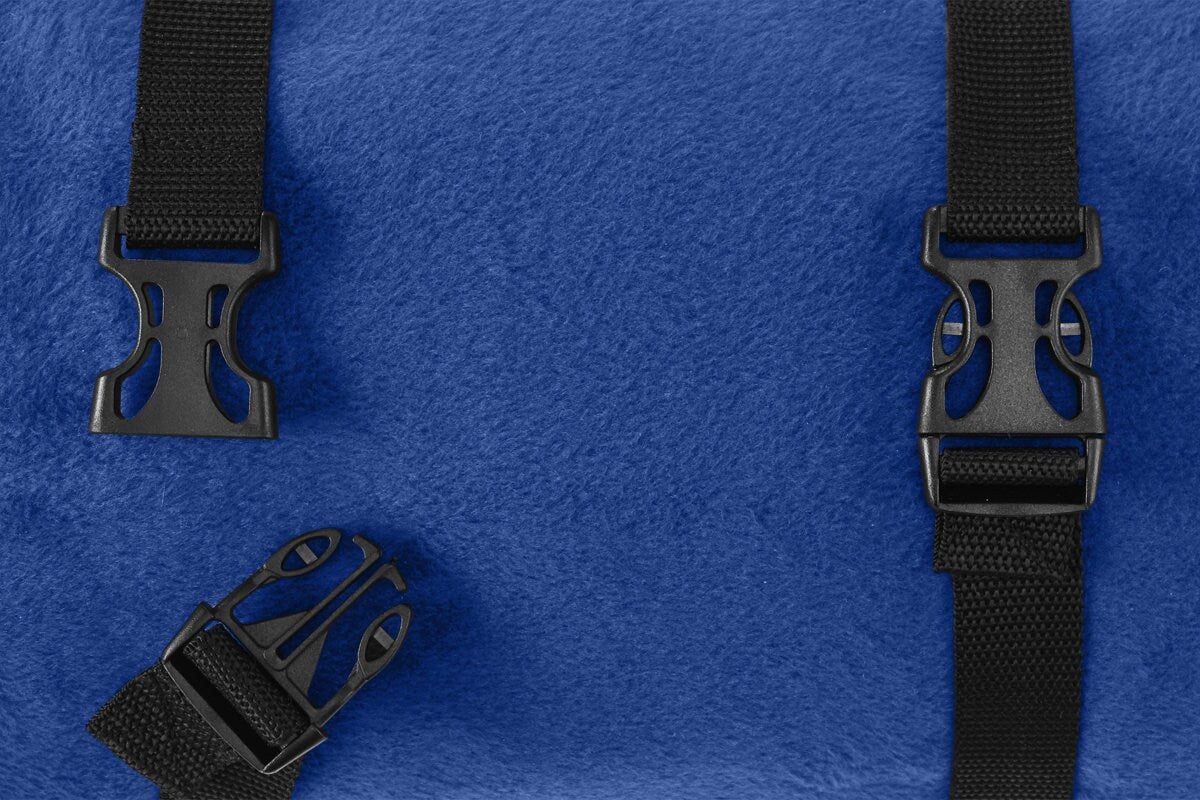 Personalized Fleece Blanket with Carrying Strap, Monogrammed Throw, Embroidered Name, Personalized Mom Bridesmaid Gift, Polyester