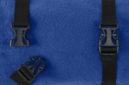 Personalized Fleece Blanket with Carrying Strap, Monogrammed Throw, Embroidered Name, Personalized Mom Bridesmaid Gift, Polyester