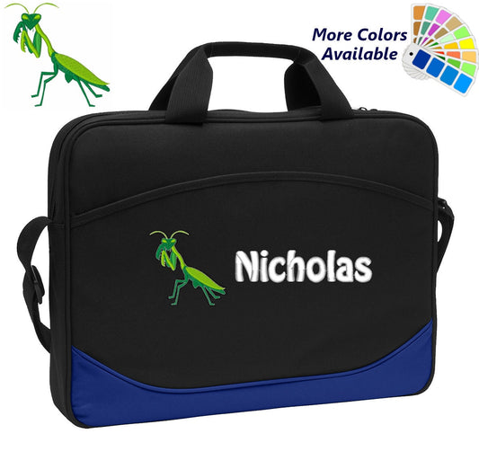 Personalized Computer Laptop Case Praying Mantis Embroidery Design with Your Name Perfect Mom Dad Gift