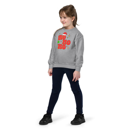 Kids Retro Christmas Sweatshirt, Ho Ho Ho Santa Sweater, Christmas Season Gifts, Christmas Gift Kids, Xmas Sweatshirt, Christmas Kids Gift