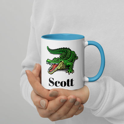 Custom Alligator Coffee Mug, Ceramic Cup, 11 Ounce Mug, Reptile Gift, Dad Gift