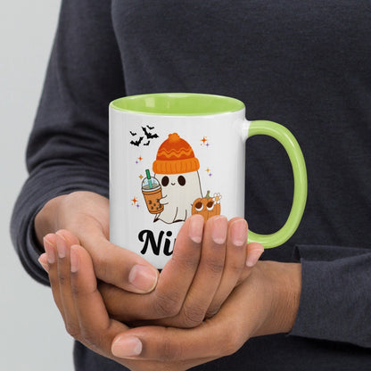 Ghost Halloween Coffee Mug, Custom Halloween Mug, Halloween Mug, Halloween Gift, Gift For Her, Monogrammed Halloween Cup, Ghost Cup
