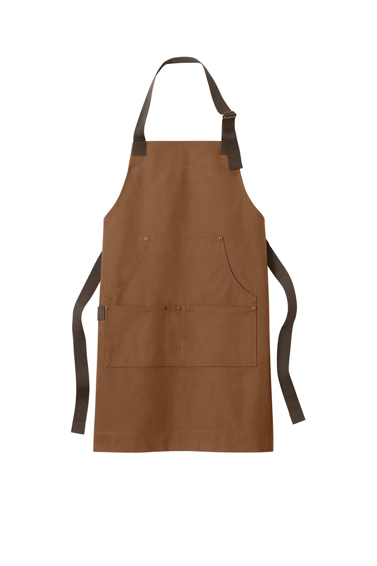 Personalized Apron Cotton Duck Bib, Large Pockets for Tools, Custom Mens Apron, Durable Shop Handyman, Crafts