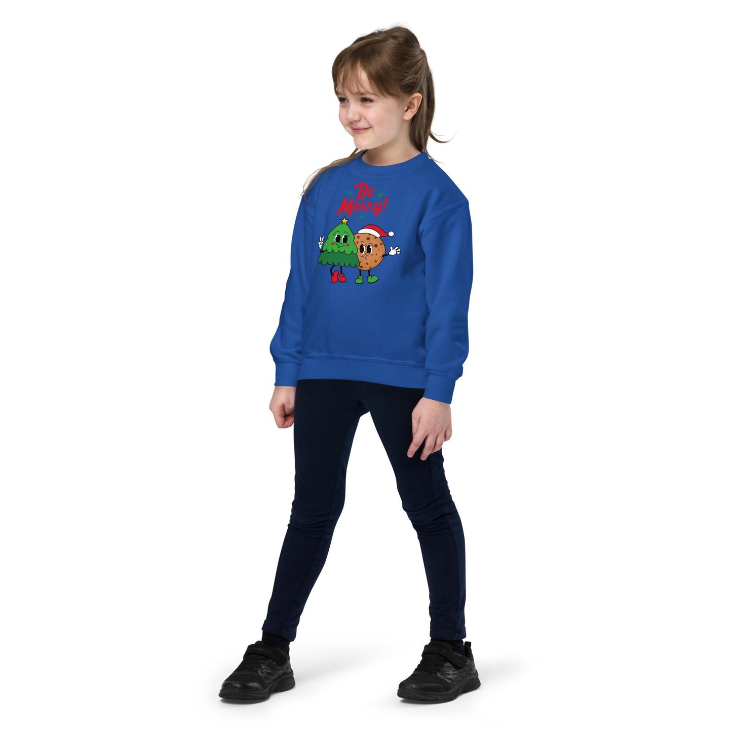 Kids Retro Sweatshirt, Be Merry Christmas Sweater, Christmas Season Gifts, Christmas Gifts For Kids, Xmas Sweatshirt, Christmas Kids Gifts