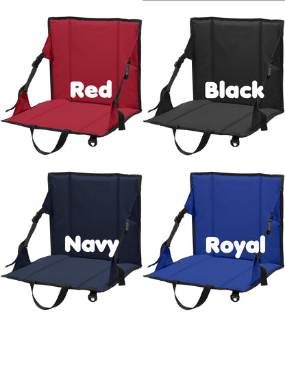 Personalized Basketball Stadium Seat, Padded, School PE Seat, Embroidered Name, Mom Parent Gift, Sports Coach Gift, Soft Chair, Monogrammed