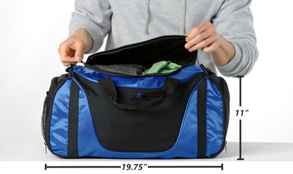 Personalized Football Duffel Bag, Athletic Bag, Embroidered Football, PE Gym Bag, School Bag, Monogrammed, Sports Student Gift