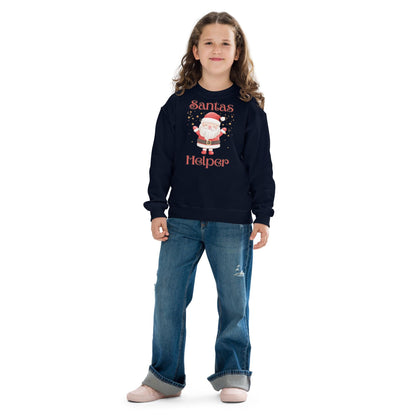 Kids Christmas Santas Helper Sweatshirt, Santa Xmas Sweater, Christmas Season Gifts, Christmas Gift, Xmas Sweatshirt, Christmas Kids Gift