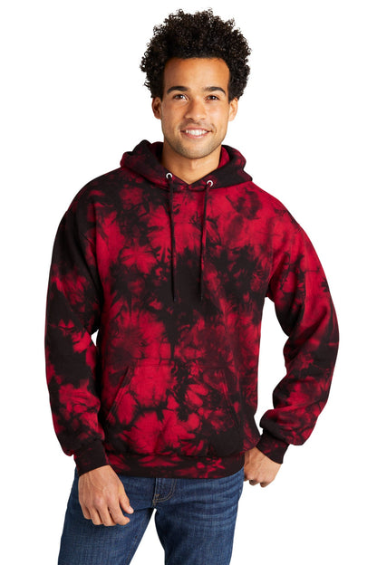 Tie Dye Sweatshirt Hoodie with Faith Hope Love Family Design, Crystal Pattern, Cotton Polyester Fleece, Dad Gift, Mom Gift, Unisex Women