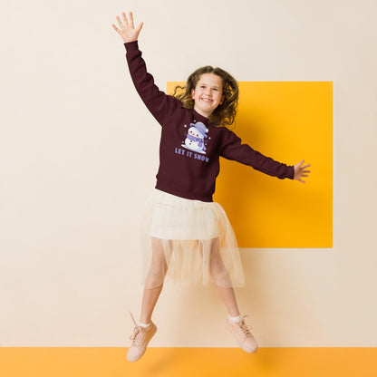 Kids Christmas Snowman Sweatshirt, Let it Snow Xmas Sweater, Christmas Season Gifts, Christmas Gift, Xmas Sweatshirt, Christmas Kids Gift