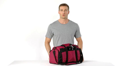 Personalized Gym Duffel Bag, Shoe Pocket, Student School PE, Quality Bag, Workout, Lined Sports Bag, College Athlete Gift, Embroidered Name