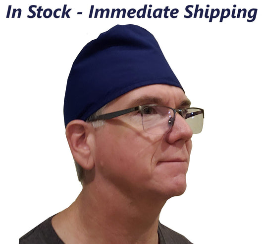 Royal Blue Scrub Cap, Surgical Hat, Nurse Doctor Cap, Veterinarian Hat, Solid Color, Mens Womens Unisex, Polyester Cotton, Machine Washable