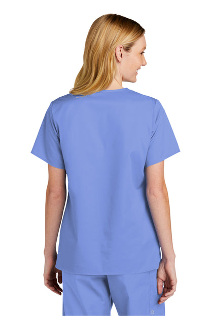 Personalized Womens Nurse Scrubs Top with Love Design, Custom Embroidered Name, Doctor, Veterinarian, Hospital, Shirt, Medical Apparel