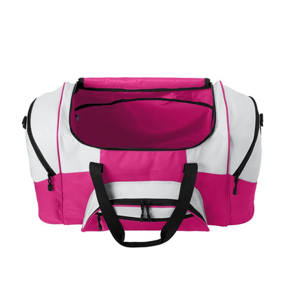 Personalized Womens Large Pink Duffel Bag, Duffle Gym Bag, School PE, Quality Bag, Workout, Sports, Athlete Gift, Embroidered Name or Text