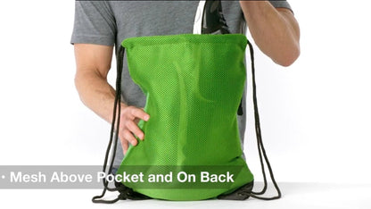 Cinch Pack Bag with Company Logo, Custom Backpack, Embroidered Monogrammed, Marketing Bag, Advertising Bag, Tradeshow Bag, Bulk