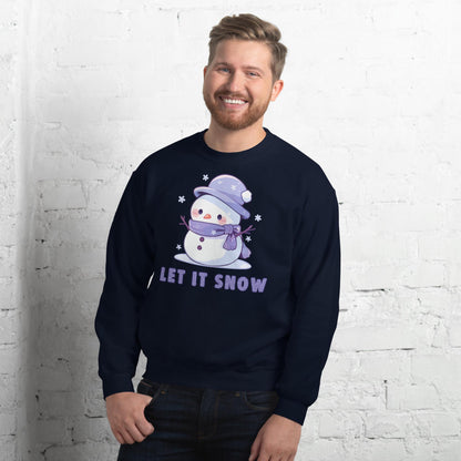 Christmas Snowman Sweatshirt, Let it Snow Xmas Sweater, Christmas Season Gifts, Christmas Gift, Xmas Sweatshirt, Christmas Mom Gift
