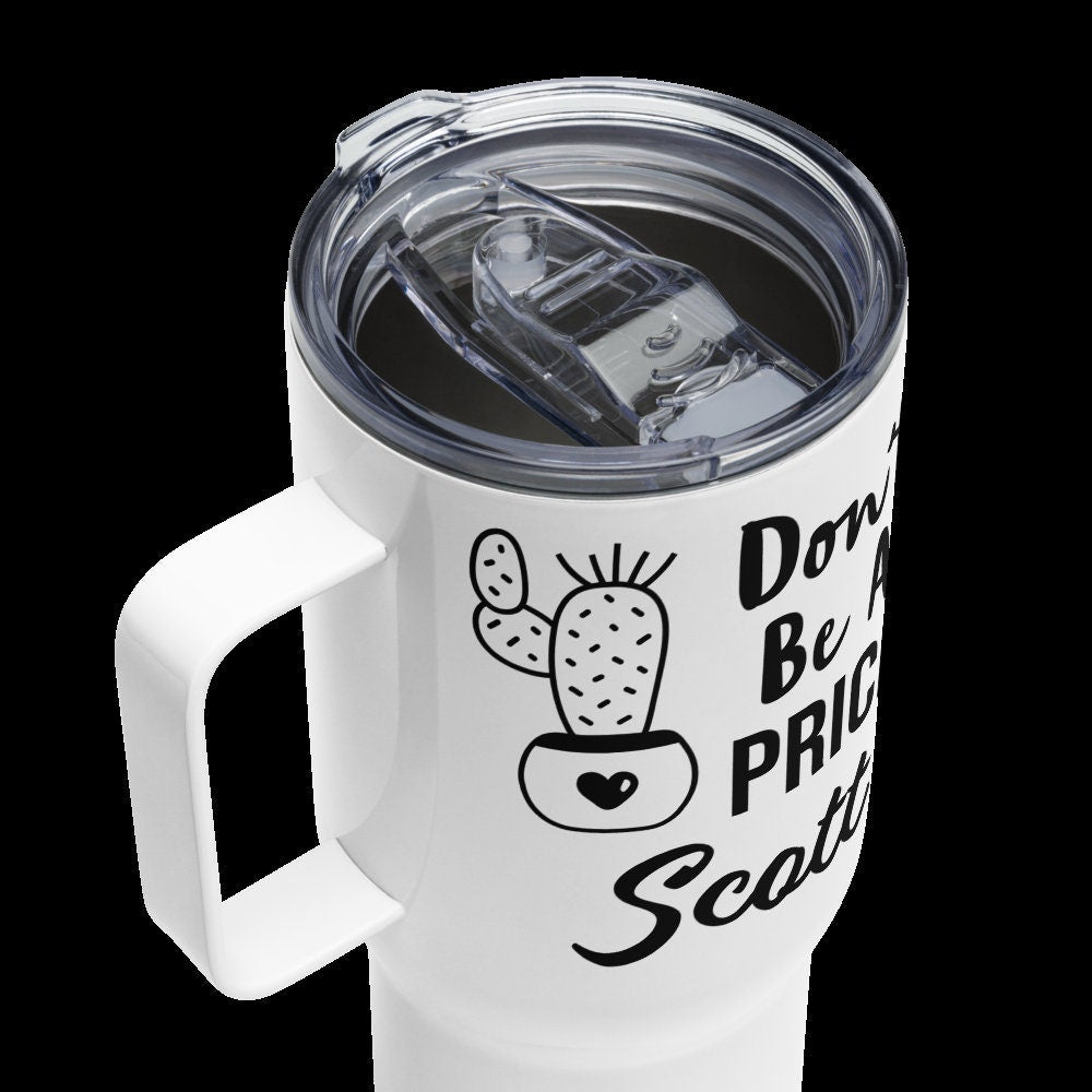 Personalized Funny Tumbler, Don't Be A Prick, Gag Gift, Printed Name Cup, Co Worker Boss Gift
