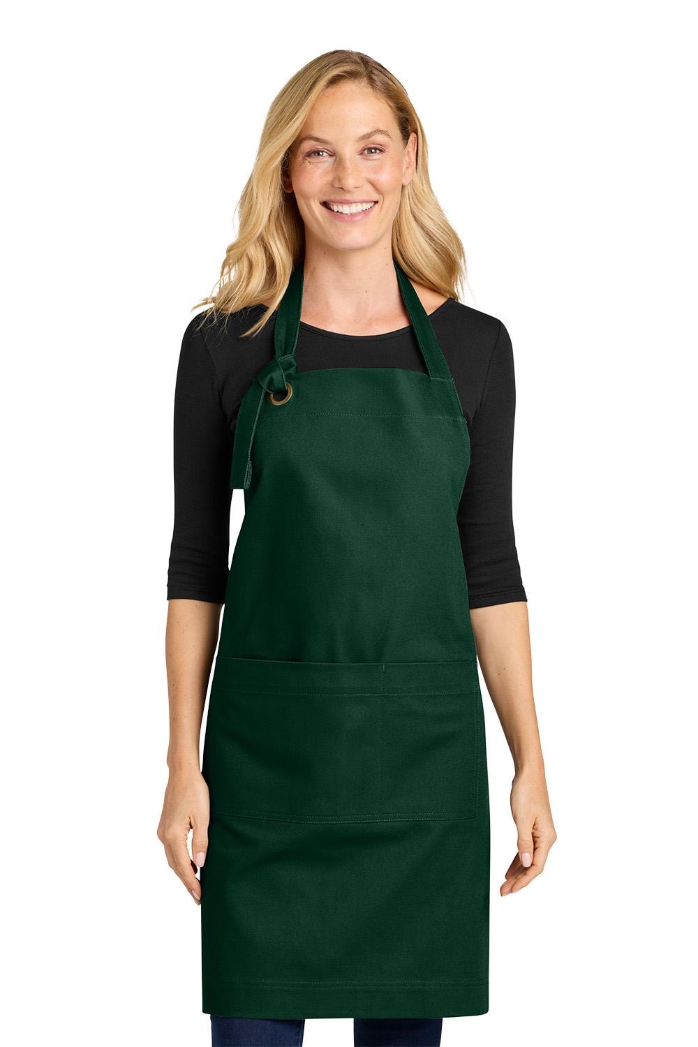 Monogrammed Apron, Heavy Cotton Twill Bib Initials, Large Pockets, Custom Womens Apron, Kitchen Baking, Crafts