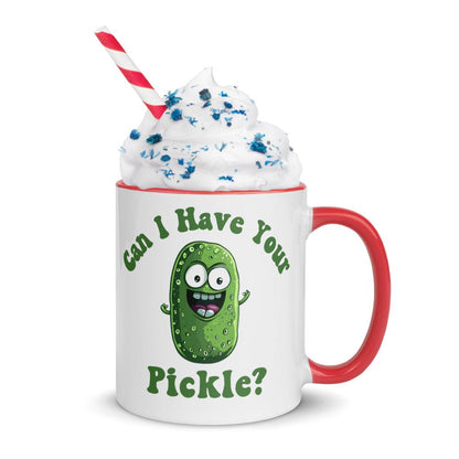 Funny Pickle Mug, Can I Have Your Pickle, Pickle Lover Gift, Green Pickle Cup, Crazy Pickle, Funny Gift