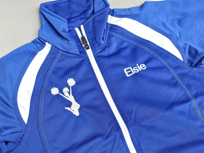 Personalized Kids Cheerleader Jacket, Kids Sports Jacket, Kids Team Jacket, Polyester Zipper Jacket, Embroidered Name, Kids Gift Monogrammed