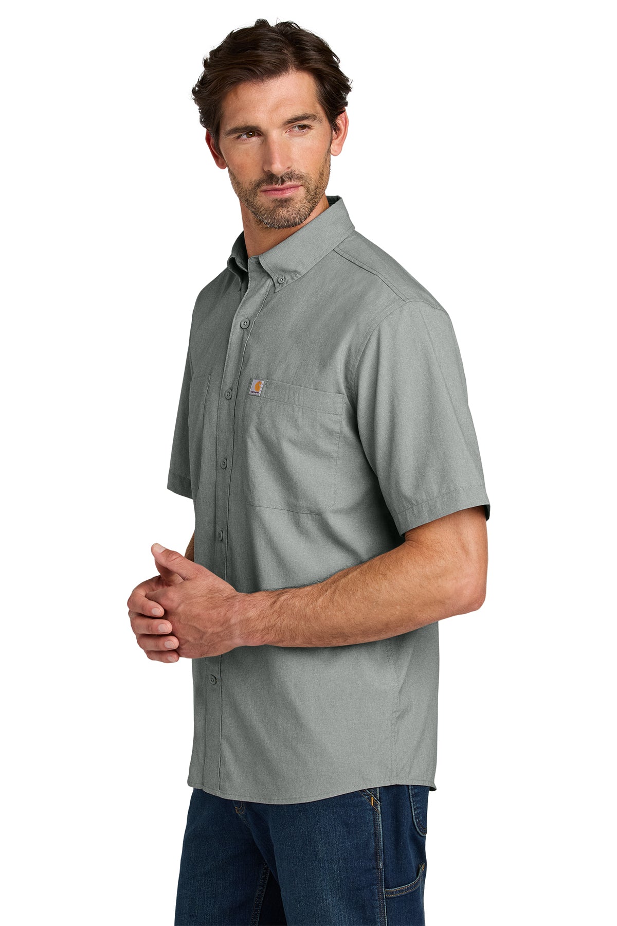 Personalized Carhartt Force® Sun Defender™ Short Sleeve Shirt , Marine, Boat CECT107107