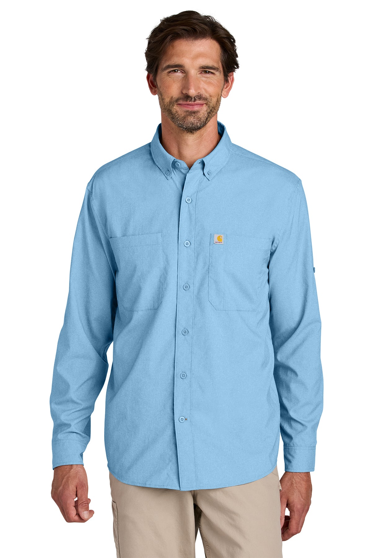Personalized Carhartt Force® Sun Defender™ Long Sleeve Shirt , Marine, Boat CECT107106