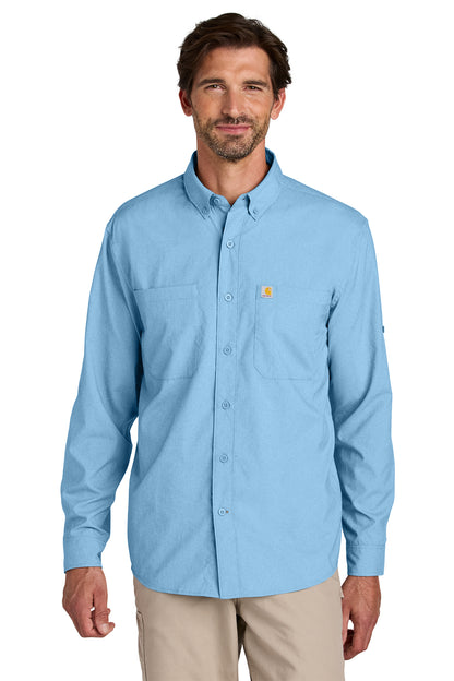Personalized Carhartt Force® Sun Defender™ Long Sleeve Shirt , Marine, Boat CECT107106