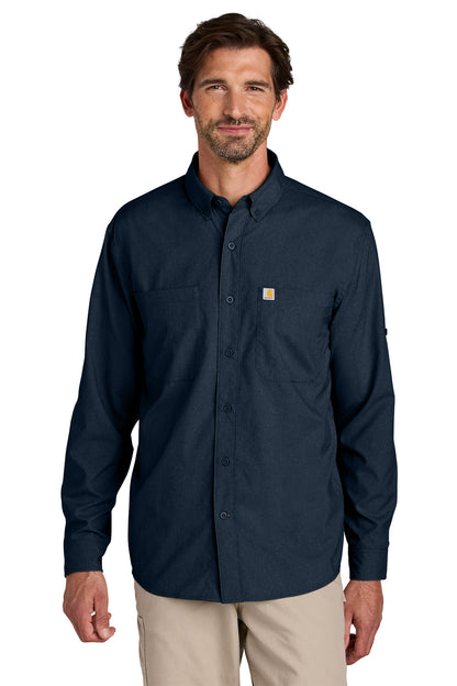 Personalized Carhartt Force® Sun Defender™ Long Sleeve Shirt , Marine, Boat CECT107106