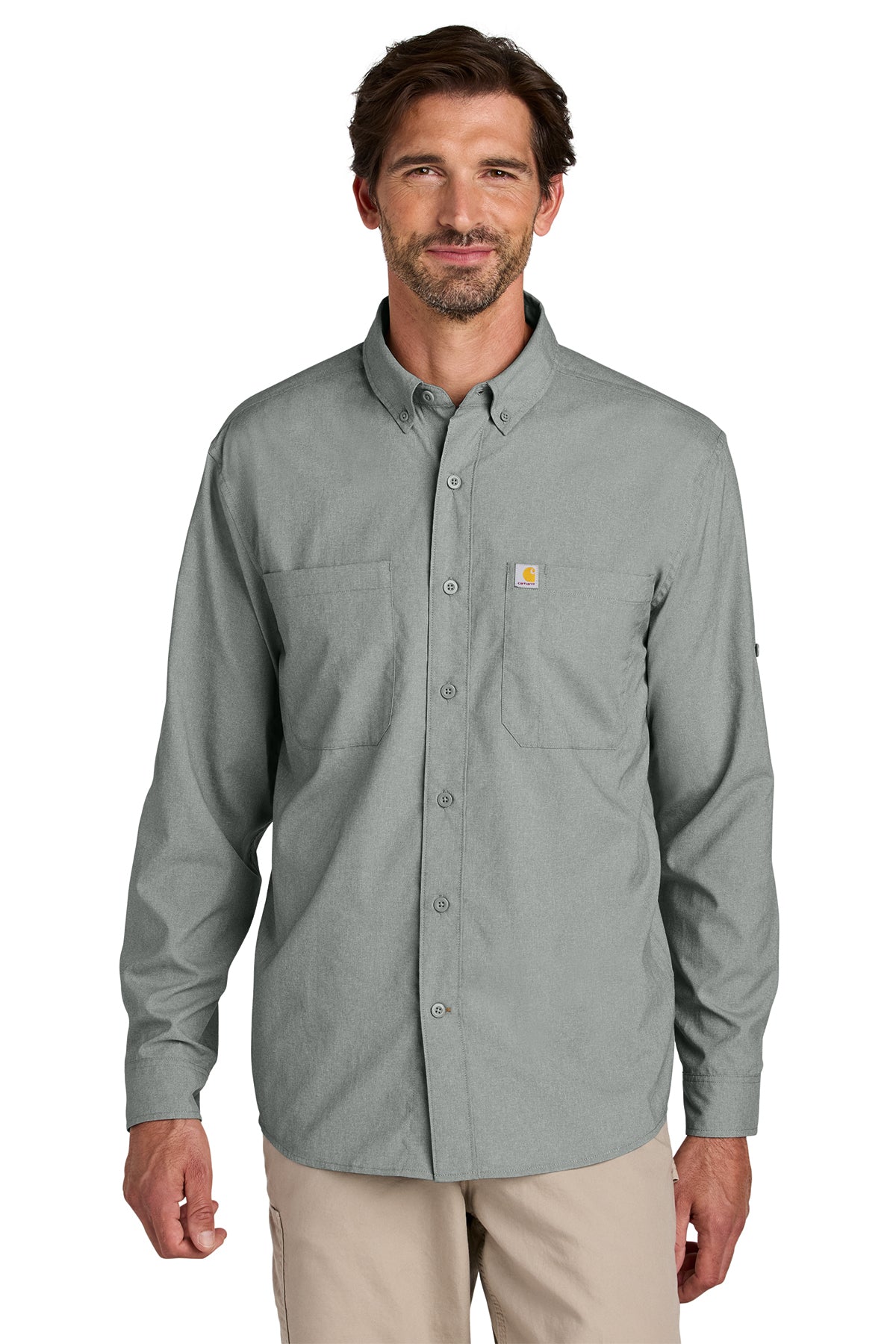 Personalized Carhartt Force® Sun Defender™ Long Sleeve Shirt , Marine, Boat CECT107106