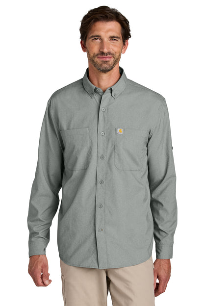 Personalized Carhartt Force® Sun Defender™ Long Sleeve Shirt , Marine, Boat CECT107106