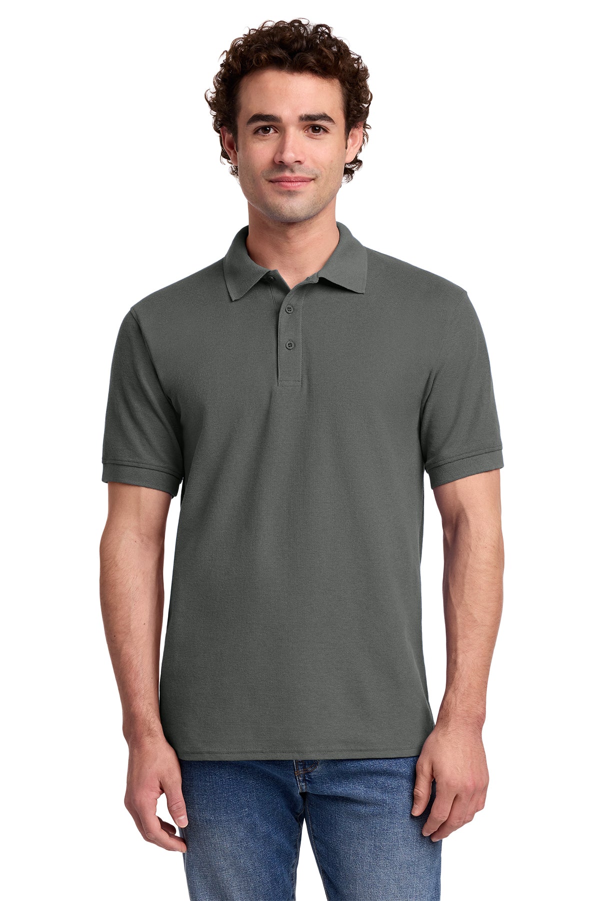 Broward County Schools Mens Core Blend Pique Polo Personalized with Name 50/50 Cotton/Polyester EKKP155A