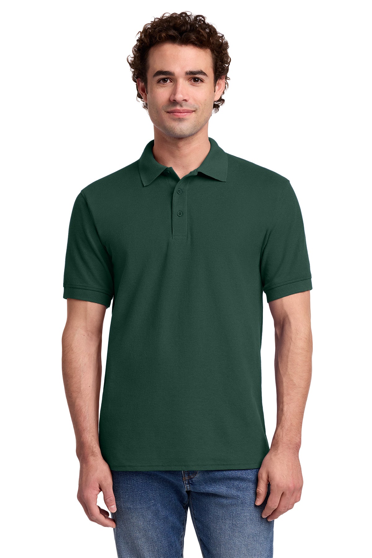 Broward County Schools Mens Core Blend Pique Polo Personalized with Name 50/50 Cotton/Polyester EKKP155A