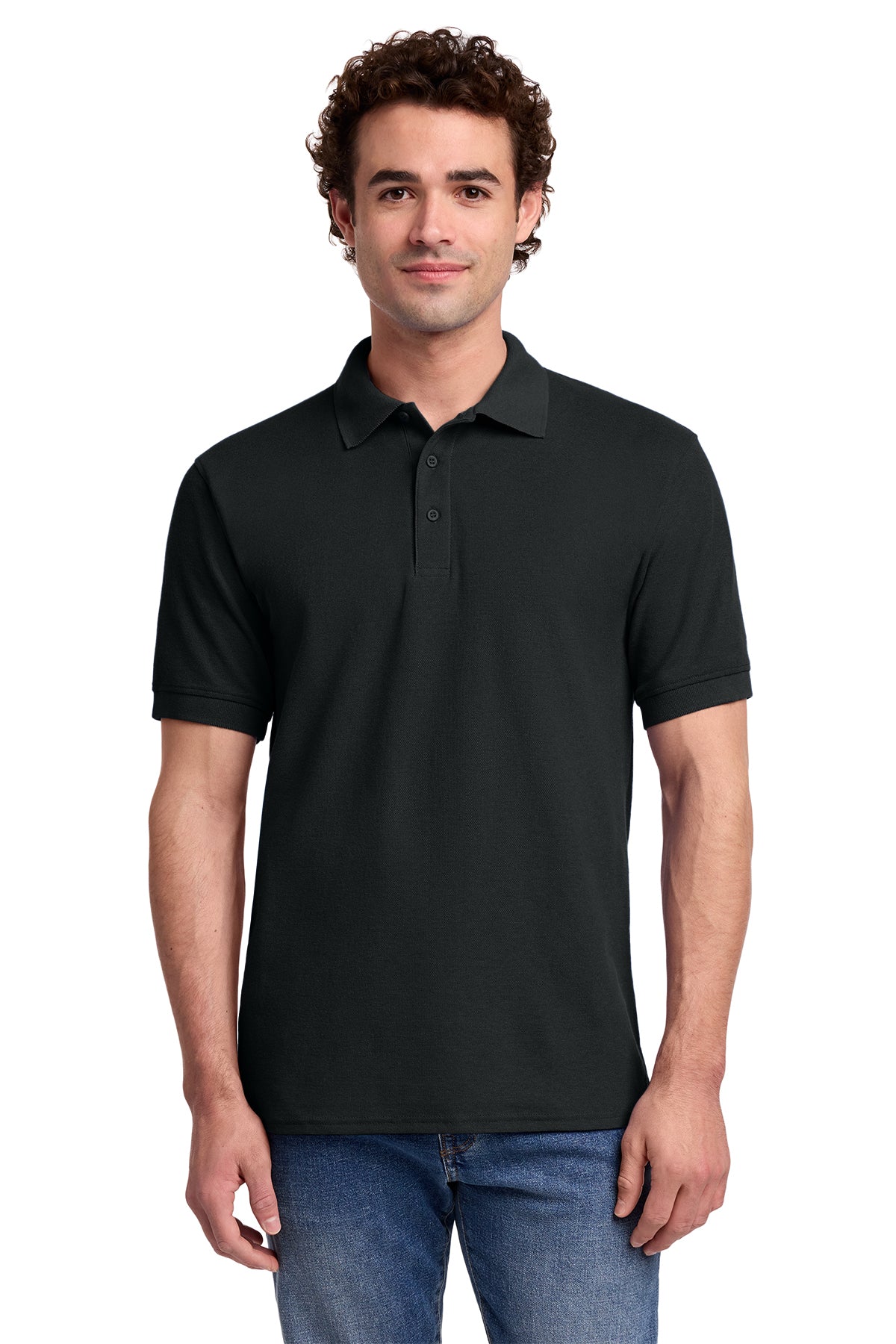 Broward County Schools Mens Core Blend Pique Polo Personalized with Name 50/50 Cotton/Polyester EKKP155A
