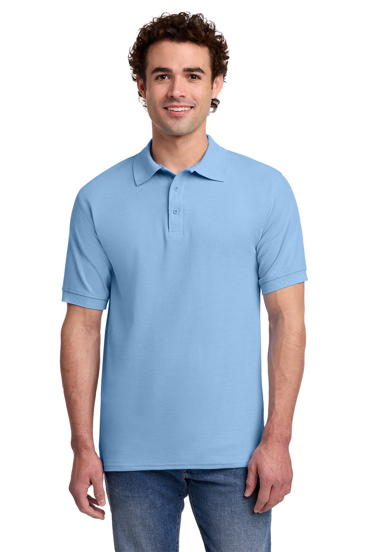 Broward County Schools Mens Core Blend Pique Polo Personalized with Name 50/50 Cotton/Polyester EKKP155A