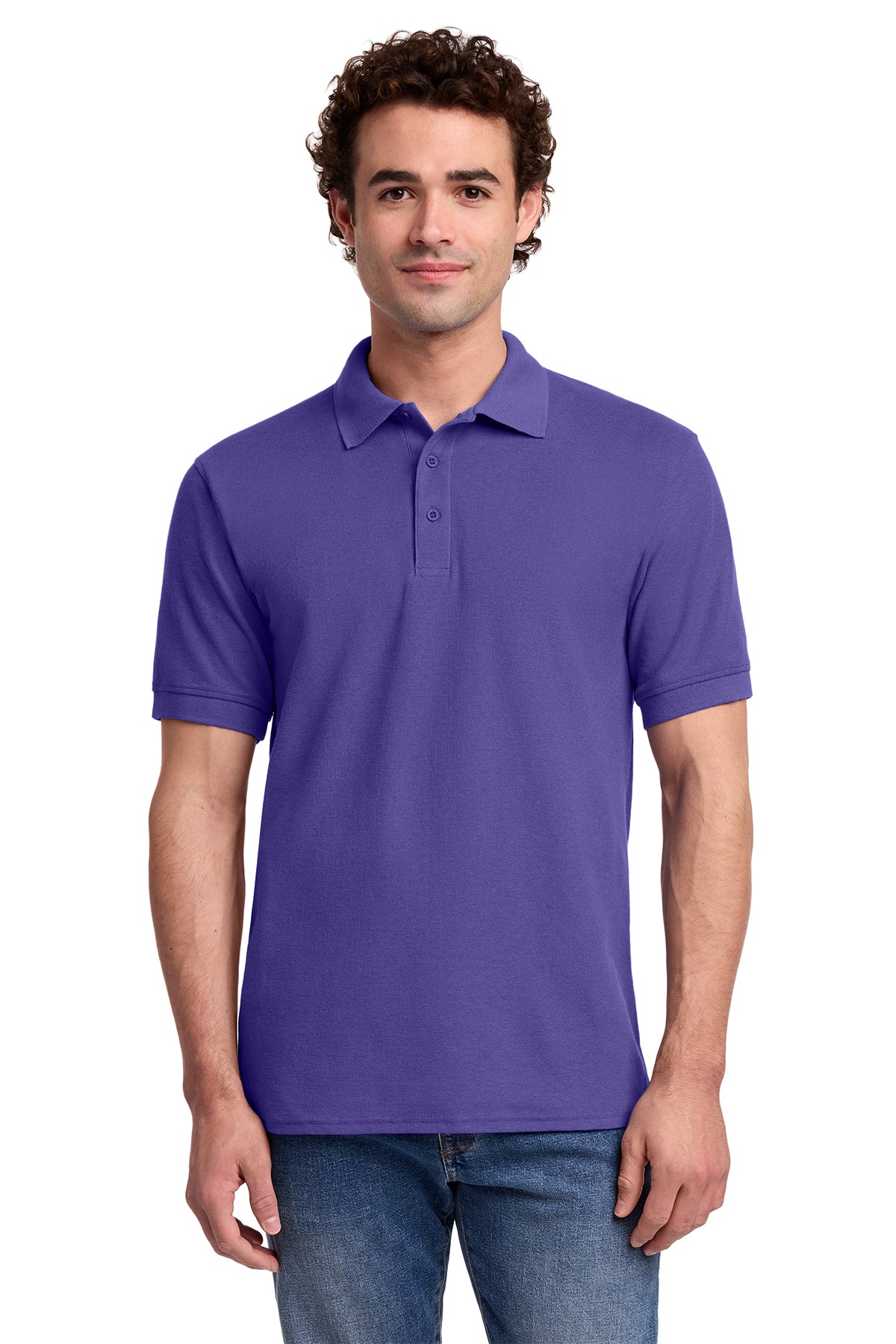 Broward County Schools Mens Core Blend Pique Polo Personalized with Name 50/50 Cotton/Polyester EKKP155A
