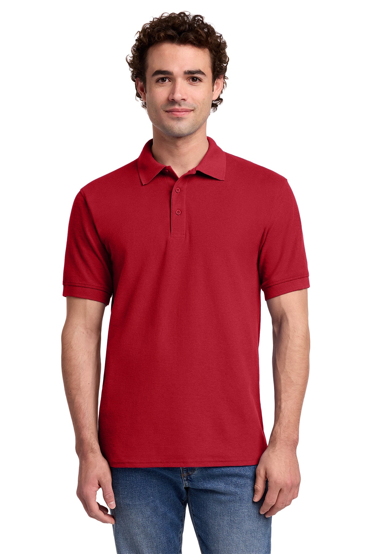 Broward County Schools Mens Core Blend Pique Polo Personalized with Name 50/50 Cotton/Polyester EKKP155A