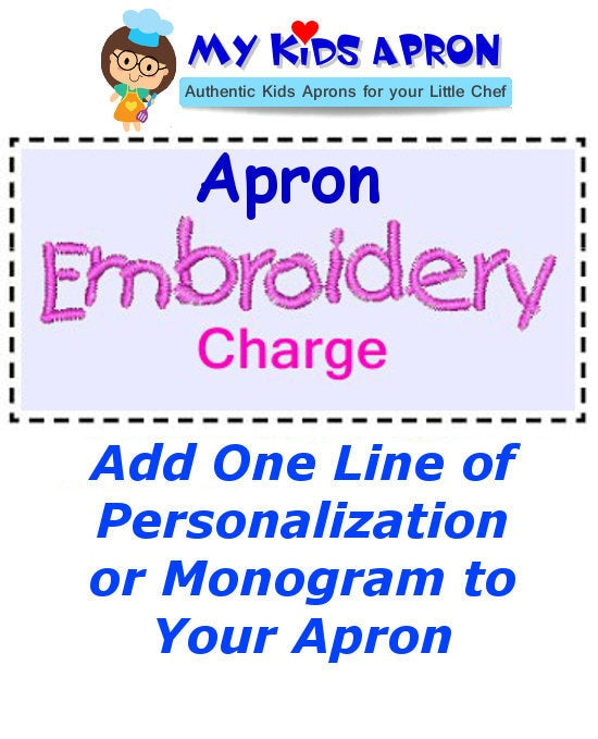 Embroidery Personalization Monogram Charge
