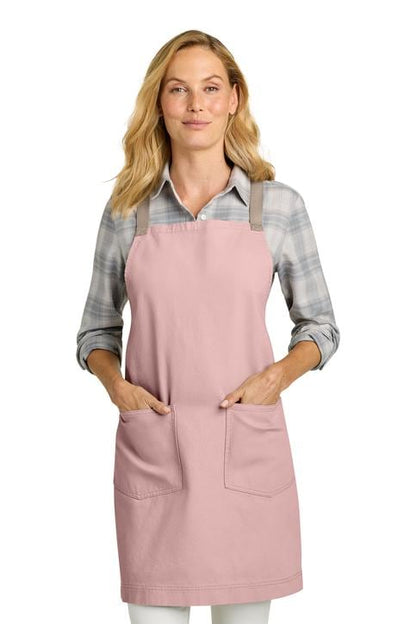 Personalized Crossback Apron Heavy Cotton Twill Bib, Large Pockets, Custom Womens Apron, Kitchen Baking, Crafts