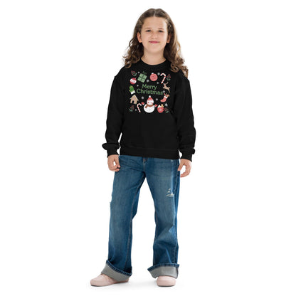 Kids Christmas Snowman Sweatshirt, Toys Xmas Sweater, Christmas Season Merry Gifts, Christmas Gift, Xmas Sweatshirt, Christmas Kids Gift