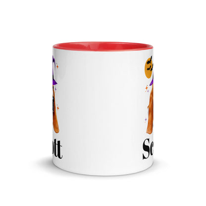 Basset Hound Halloween Mug, Custom Coffee Cup for Basset Hound Mom, Gift for Basset Hound Dad, Basset Hound Gift