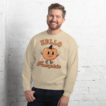Hello Pumpkin Fall Sweatshirt, Funny Autumn Sweatshirt, Pumpkin Lover Shirt, Fall Season Shirt, Thanksgiving Women's Sweathirt