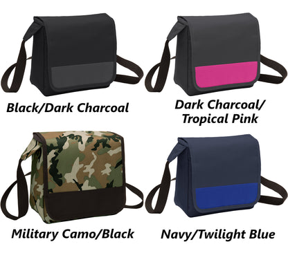 Personalized Soccer Lunch Bag Box Cooler, Polyester Canvas Fabric, Insulated Embroidered School Work Sports Monogrammed Custom Name