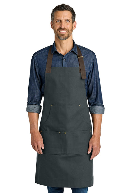 Personalized Apron Cotton Duck Bib, Large Pockets for Tools, Custom Mens Apron, Durable Shop Handyman, Crafts