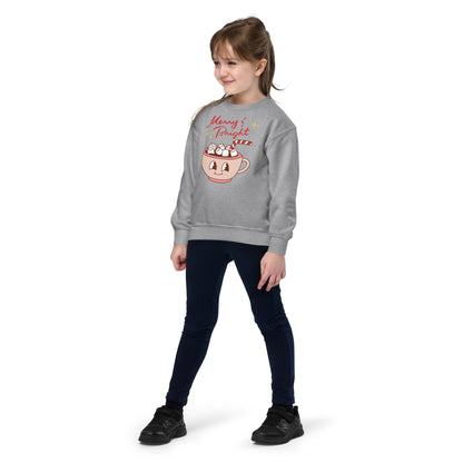 Kids Retro Christmas Sweatshirt, Merry & Bright Sweater, Christmas Season Gifts, Christmas Gift Kids, Xmas Sweatshirt, Christmas Kids Gift