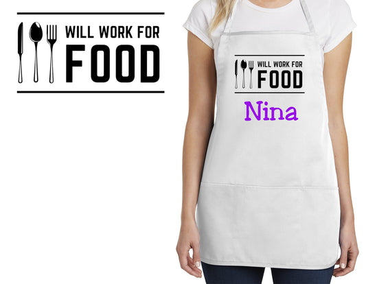 Personalized Kids Apron Will Work for Food Design, Monogrammed Chef Gift, Chef Gift, Cooking Party, Art Party, School Aprons, Printed Apron
