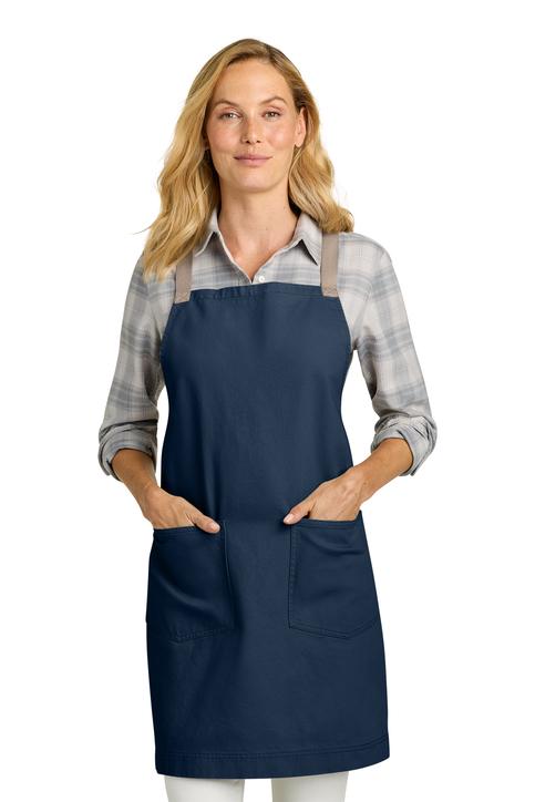 Personalized Crossback Apron Heavy Cotton Twill Bib, Large Pockets, Custom Womens Apron, Kitchen Baking, Crafts